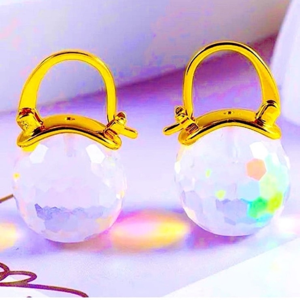 Katespade special edition disco ball earrings - large - Picture 3 of 11
